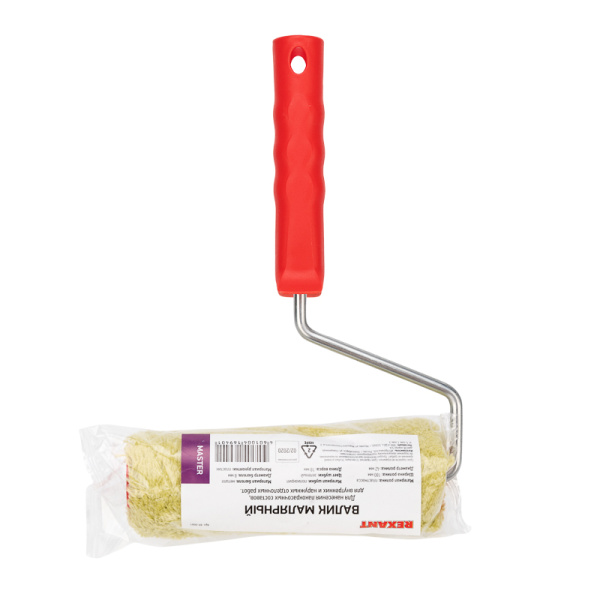 Валик полиакрил зеленый, ворс 18 мм, ширина ролика 180 мм, Ø 42 мм, бюгель 8 мм серия «Мастер» REXANT