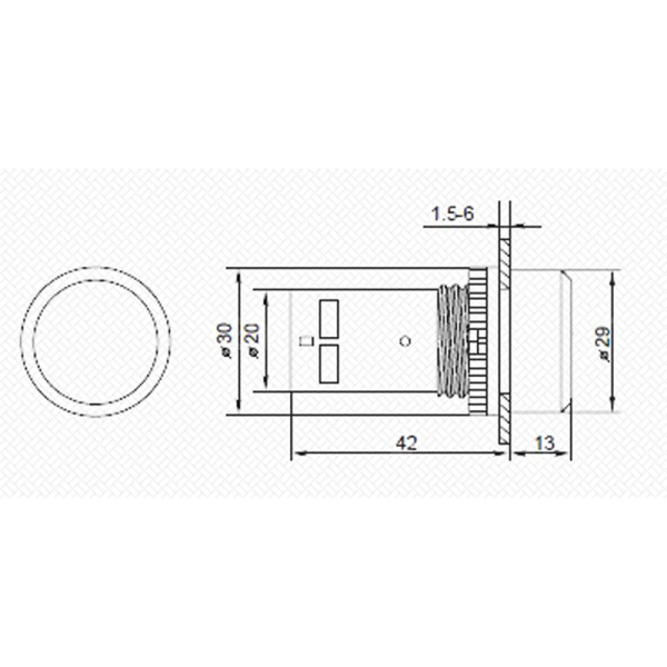 Кнопка EB22 возвратная зеленая NO+NC 300 В