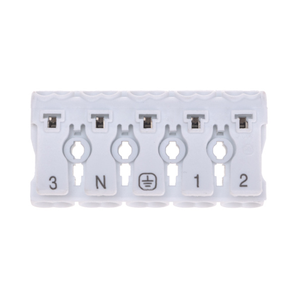 Клемма пружинная соединительная КСП 5-полюсная с монтажными ножками (50 шт./уп.) REXANT