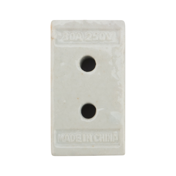 Клемма керамическая винтовая КВ 16 мм² 3 пары контактов с крепежным отверстием REXANT (45 шт./уп.)