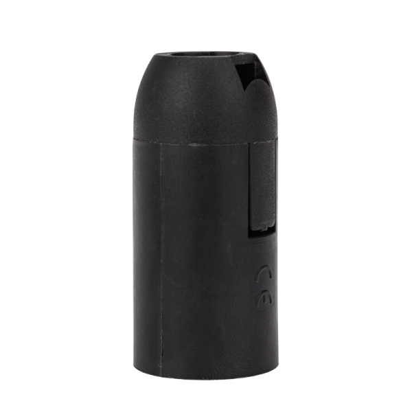 Патрон пластиковый термостойкий подвесной Е14, черный REXANT