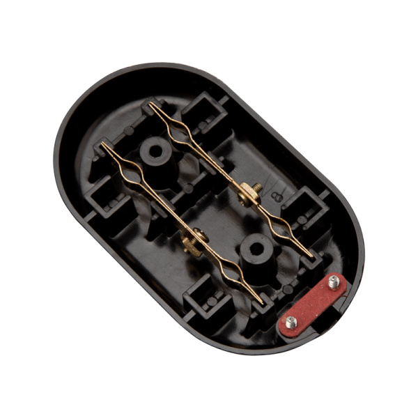 Колодка 2 гнезда карболитовая  б/з 16 А, черная Rexant