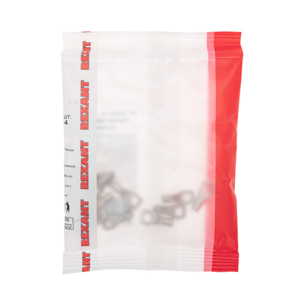 Наконечник медный луженый ТМЛ-Р 2,5–4 (2,5мм² - Ø4мм) ГОСТ 7386-80 (в упак. 10 шт.) REXANT