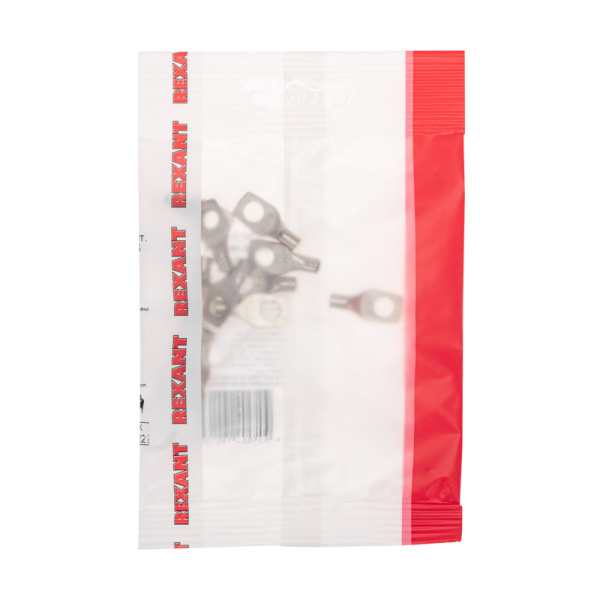 Наконечник медный луженый ТМЛ-Р 2,5–6 (2,5мм² - Ø6мм) (в упак. 10 шт.) REXANT