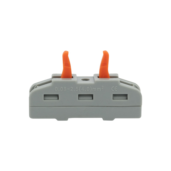 Клемма СМК 222-421 проходная 1 полюс (0,08-4 мм²), серая (50 шт./уп.) REXANT