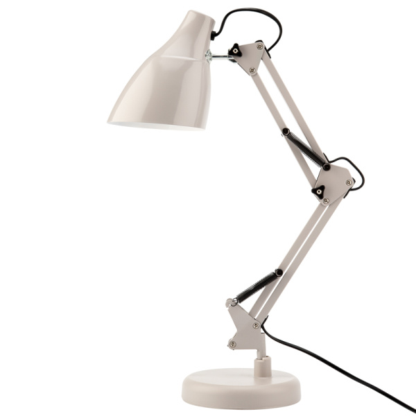 Светильник настольный REXANT Рубикон на металлической стойке с основанием, с цоколем Е27, 60 Вт, цвет лунный свет