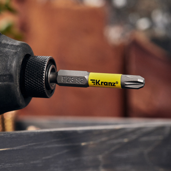 Бита для шуруповерта PZ3х50 мм (2 шт./уп.) Kranz