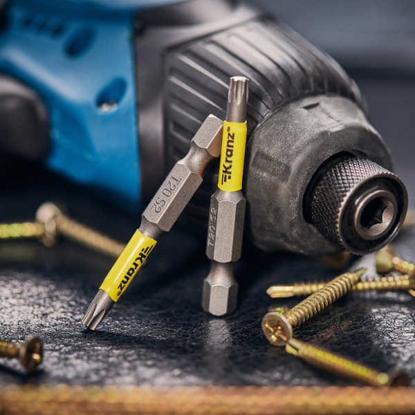 Бита для шуруповерта Torx T20х50 мм (2 шт./уп.) Kranz