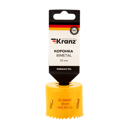 Коронка Bimetal 55мм KRANZ