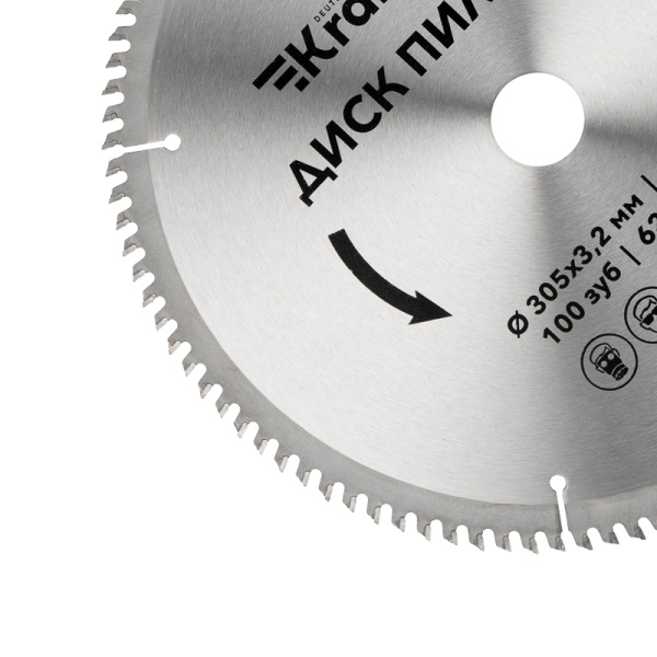 Диск пильный 305 мм х 100 зуб х 32/30 мм KRANZ