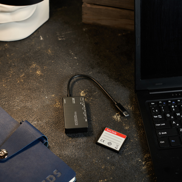 Картридер REXANT Type-C для SDXC/SDHC/SD/MMC