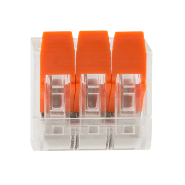 Универсальная компактная клемма СМК 221-413, 3-проводная до 4,0 мм² (20 шт./уп.) REXANT