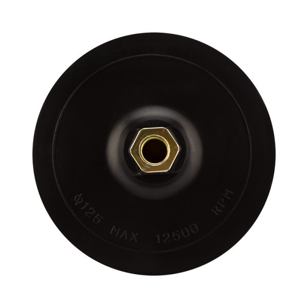 Насадка для дрели и УШМ с липучкой и адаптером, 125мм, 5мм, мягкая KRANZ