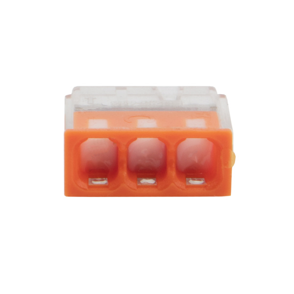 Экспресс-клемма с пастой REXANT СМК 2273-243, 3-проводная 0.5-2.5 мм², прозрачная, блистер (5 шт./уп.)