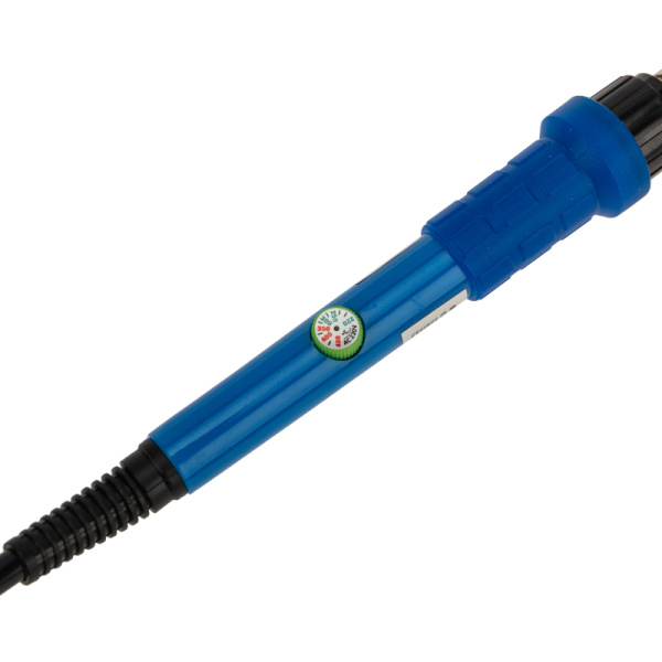 Набор для пайки (паяльник с керамическим нагревателем 60Вт, 220-480°C, подставка с губкой, набор из 5 жал) REXANT