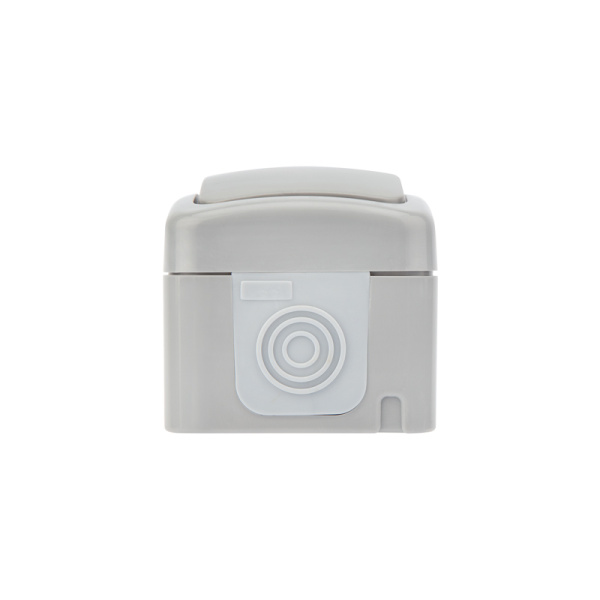 Переключатель проходной Mini OG IP54, о/у, серый KRANZ