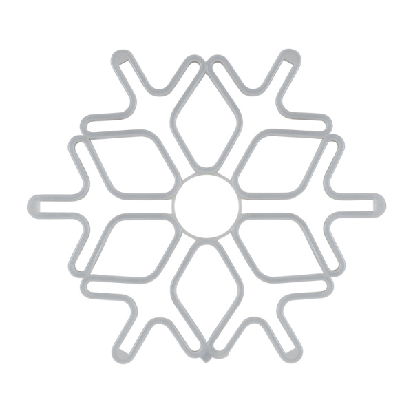 Фигура Снежинка из гибкого неона, 60х60 см, цвет свечения синий NEON-NIGHT