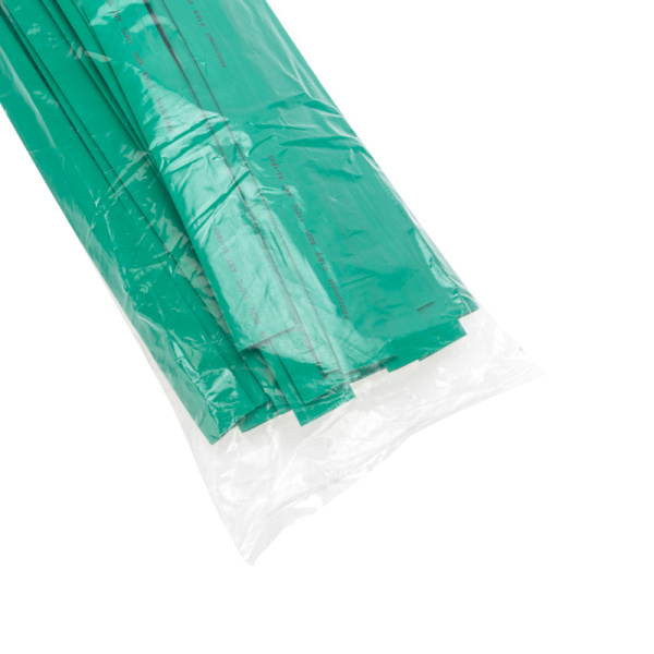 Трубка термоусаживаемая ТУТ 18,0/9,0мм, зеленая, упаковка 50 шт. по 1м, PROconnect