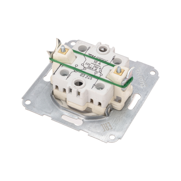 DEA Выключатель (переключатель) 1кл перекрест. с/у 10А мех. белый KRANZ