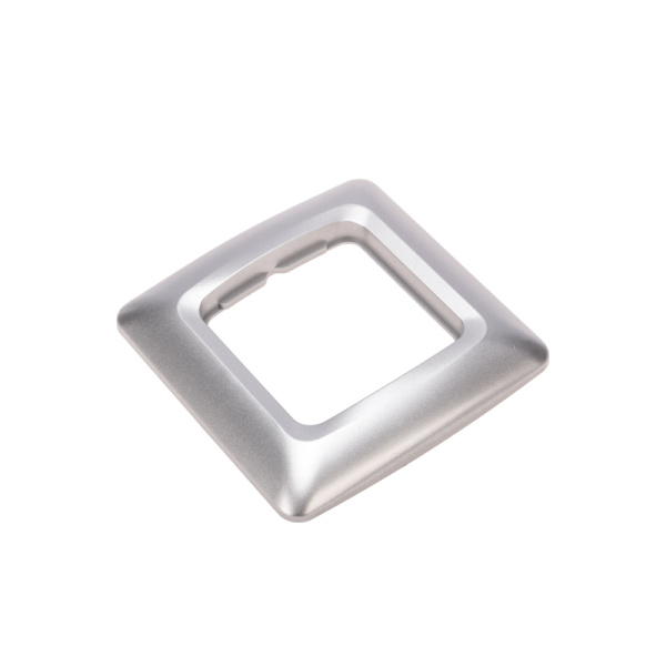 DEA Рамка 1-я горизонтальная Серебряный металлик KRANZ 