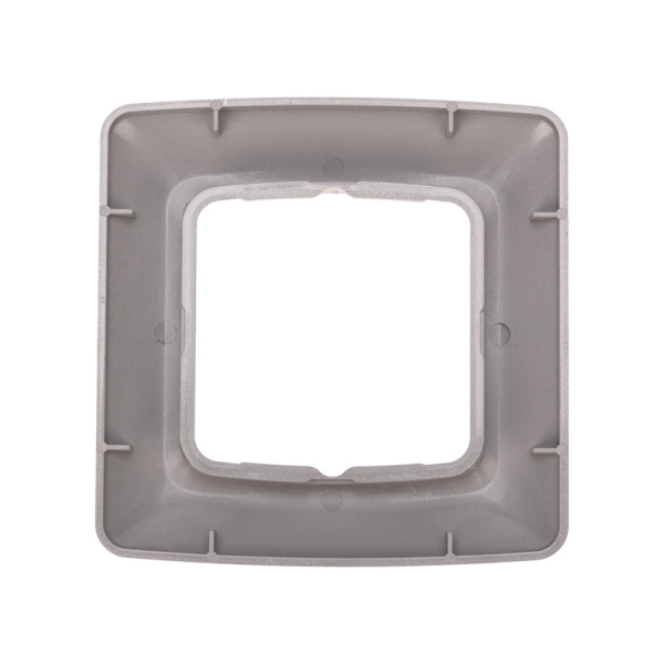 DEA Рамка 1-я горизонтальная Серебряный металлик KRANZ 