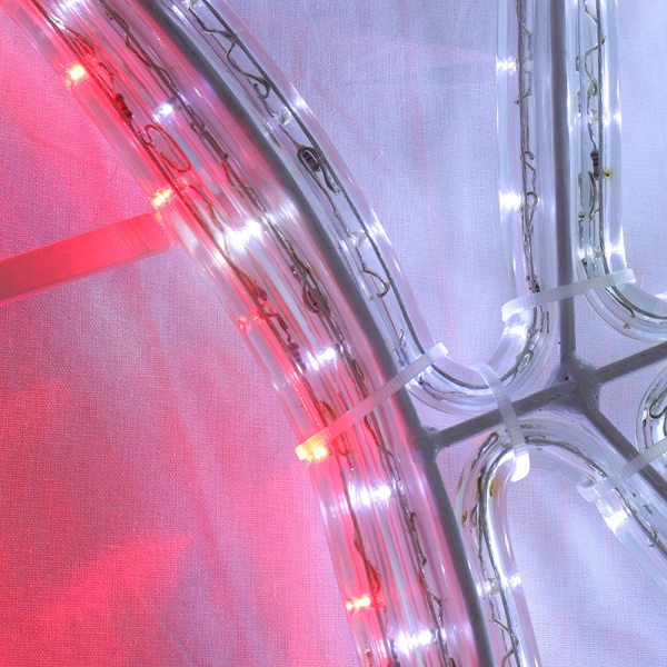 Фигура Снежинка с Дедом Морозом размер 107x95см, 14м дюралайт NEON-NIGHT