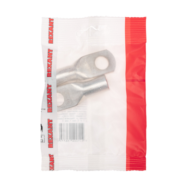 Наконечник медный луженый ТМЛ 70–12–13 (70мм² - Ø12мм) ГОСТ 7386-80 (в упак. 2 шт.) REXANT