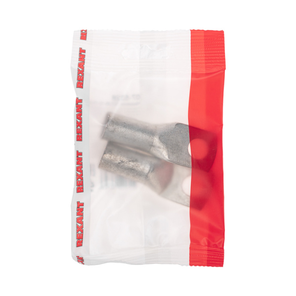 Наконечник медный луженый ТМЛ 95–12–15 (95мм² - Ø12мм) ГОСТ 7386-80 (в упак. 2 шт.) REXANT