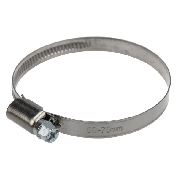 Хомут червячный 50-70-0,7 мм, (упак. 25 шт)  REXANT