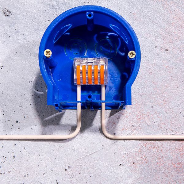 Универсальная клемма СМК 222-415, 5-проводная прозрачная 0,08-2,5/4 мм² (40 шт./уп.) REXANT