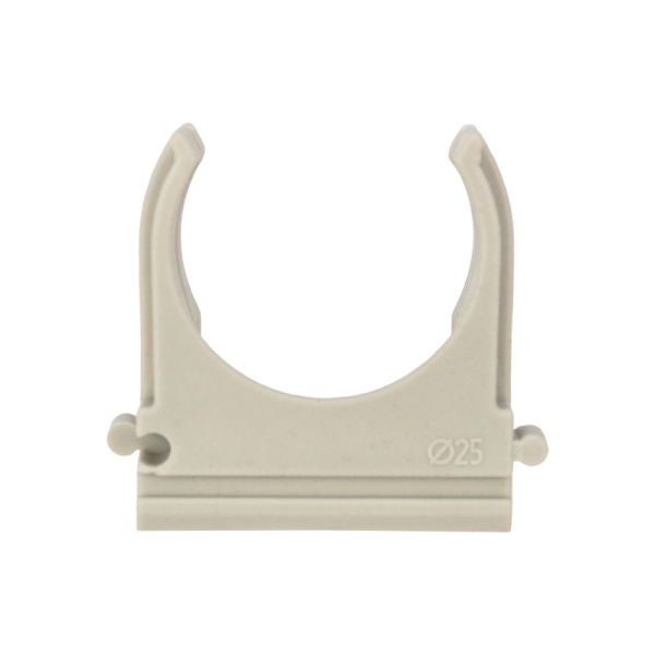 Крепеж-клипса для труб ø25мм, серая (100 шт/уп) REXANT