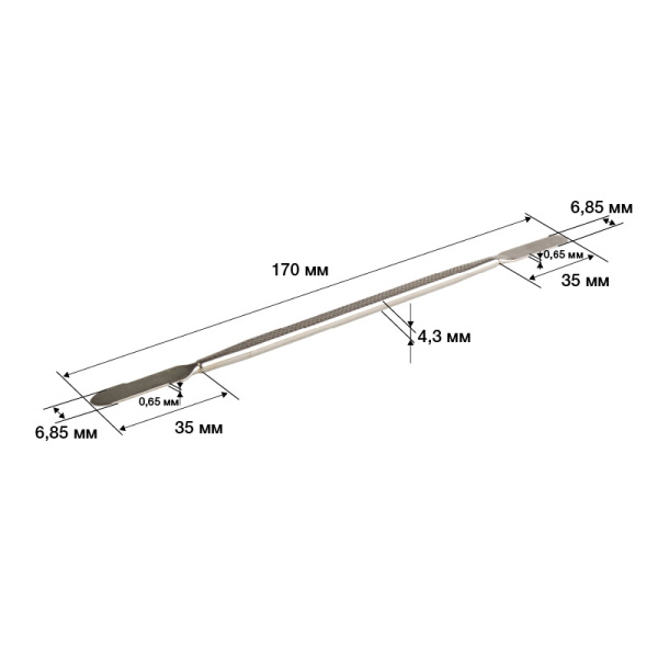 Спуджер металлический (лопатка двухсторонняя) 170мм REXANT