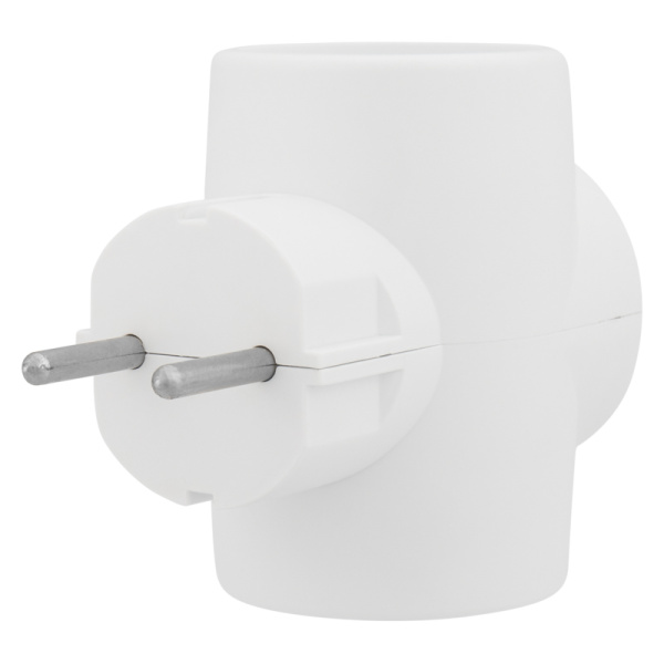 Тройник электрический 6А б/з белый 220 В REXANT 