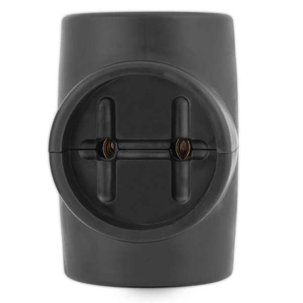 Тройник электрический 10А б/з, черный REXANT