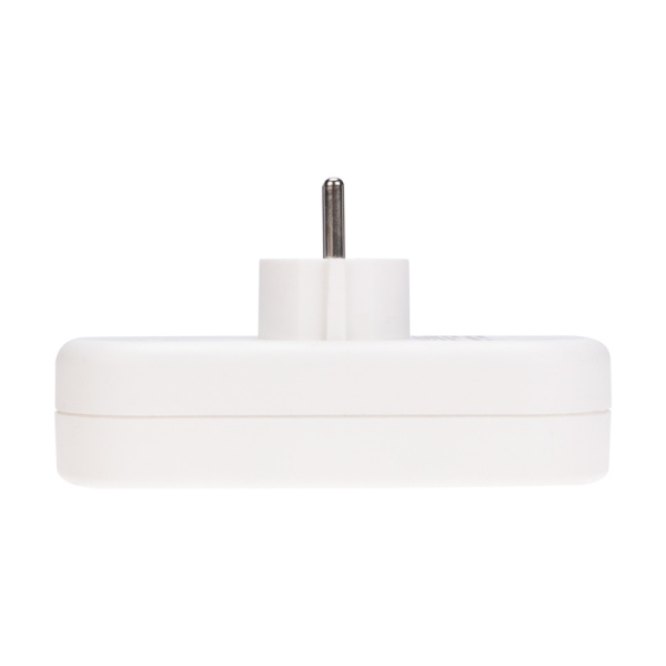 Тройник электрический линейный 10А б/з вертикальный, белый REXANT