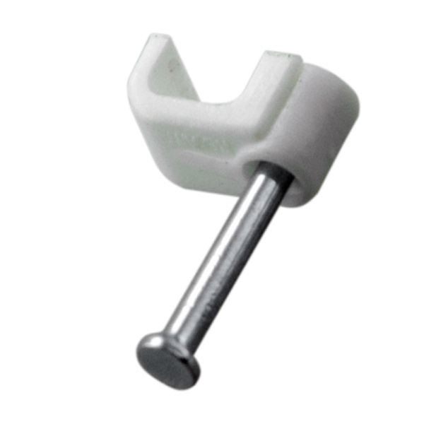 Крепеж кабеля плоский 6 х 4 мм, белый (упак. 20 шт)  REXANT 