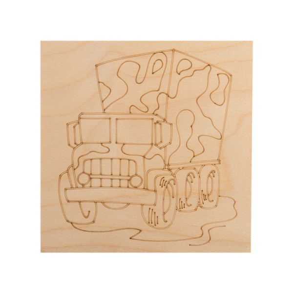 Доски для выжигания «Для мальчиков», 150х150мм, набор 5 шт. (тигр, самолет, машина, парусник, космос) пакет REXANT