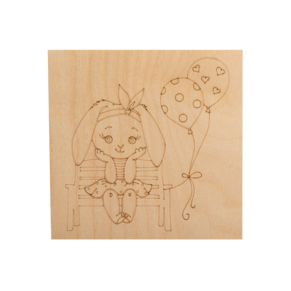 Доски для выжигания «Малыши зверята», 150х150мм, 5 шт., пакет REXANT