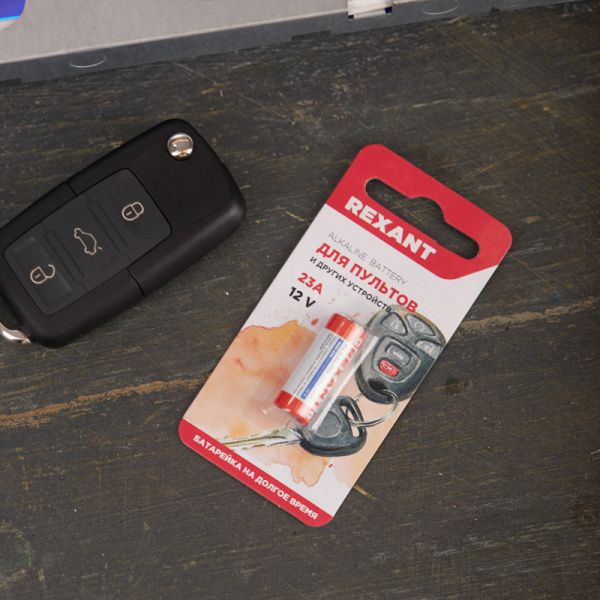 Батарейка высоковольтная A23, 12В, 1 шт, блистер REXANT 