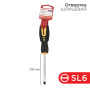 Отвертка шлицевая SL6х100мм, двухкомпонентная рукоятка REXANT