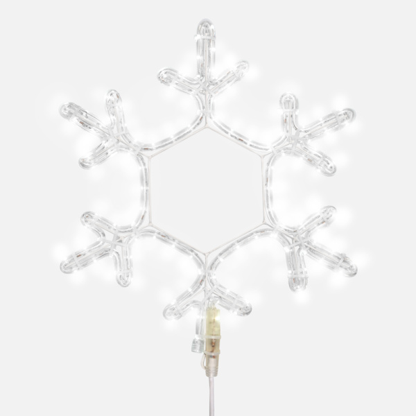 Фигура Снежинка цвет белый, размер 45x38 см NEON-NIGHT