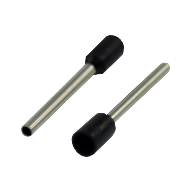 Наконечник штыревой втулочный изолированный F-18 мм 1.5 мм² (НШВи 1.5-18) черный REXANT