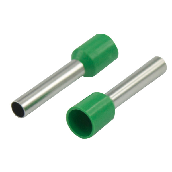Наконечник штыревой втулочный изолированный F-18 мм 6 мм² (НШВи 6.0-18) зеленый REXANT