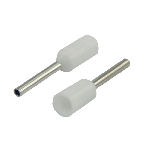 Наконечник штыревой втулочный изолированный F-8 мм 0.5 мм² (НШВи 0.5-8) белый REXANT