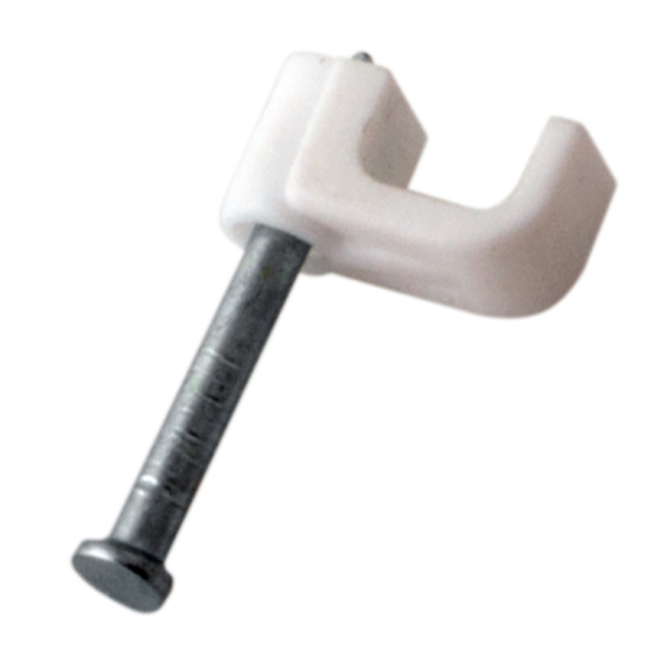 Крепеж кабеля плоский 4 х 2 мм, белый (упак. 50 шт)  REXANT