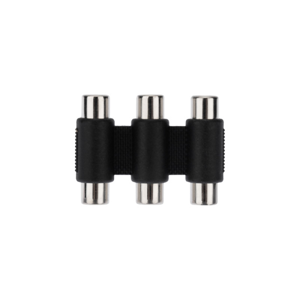 Переходник 3 гнезда RCA - 3 гнезда RCA REXANT