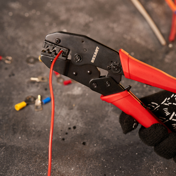 Кримпер REXANT HT-236C для обжима автоклемм неизолированных 0.5-6.0 мм²