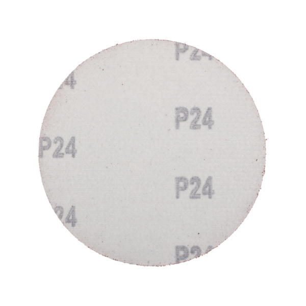 Диск абразивный на ворсовой основе, на липучке, без отверстий, P24, 125мм, 10 шт. KRANZ