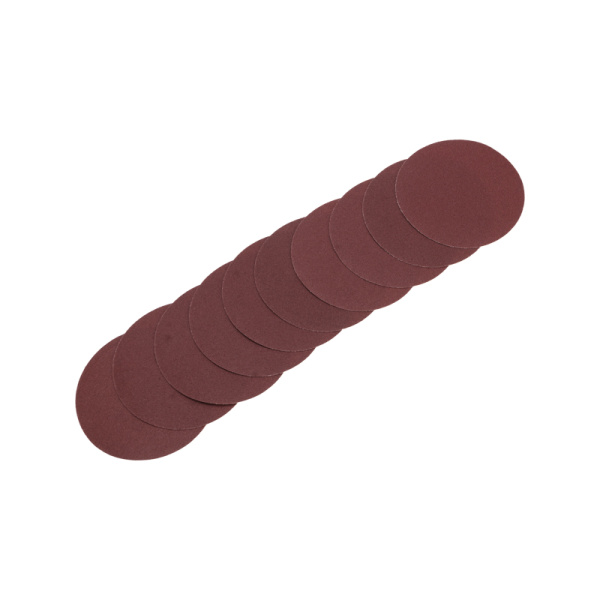 Диск абразивный на ворсовой основе, на липучке, без отверстий, P150, 125мм, 10 шт. KRANZ