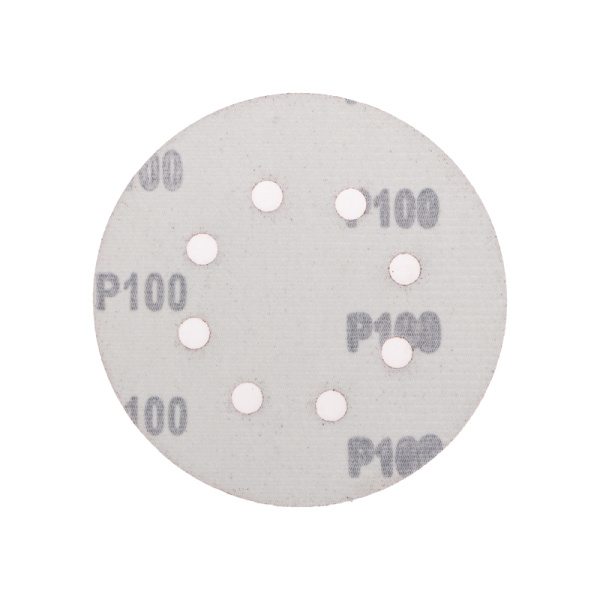Диск абразивный на ворсовой основе, на липучке, перфорированный, P100, 125мм, 10 шт. KRANZ